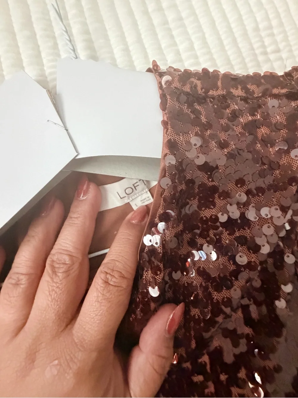 LOFT Sequin Top